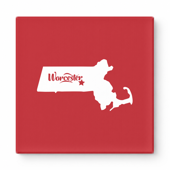 Home Sweet Worcester — Massachusetts State Silhouette