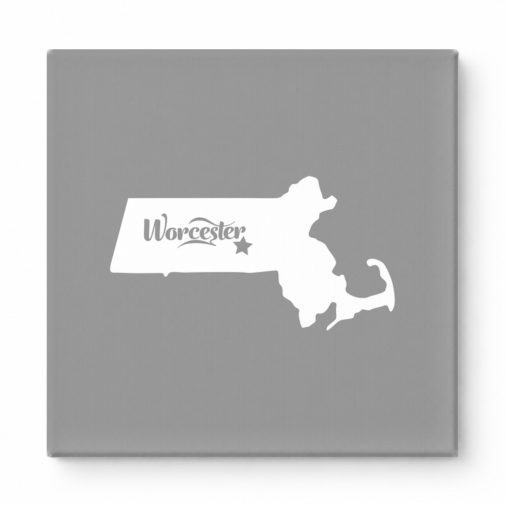 Home Sweet Worcester — Massachusetts State Silhouette