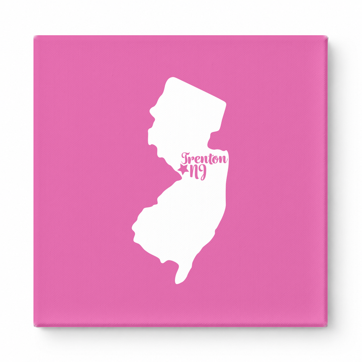 Home Sweet Trenton — New Jersey State Silhouette