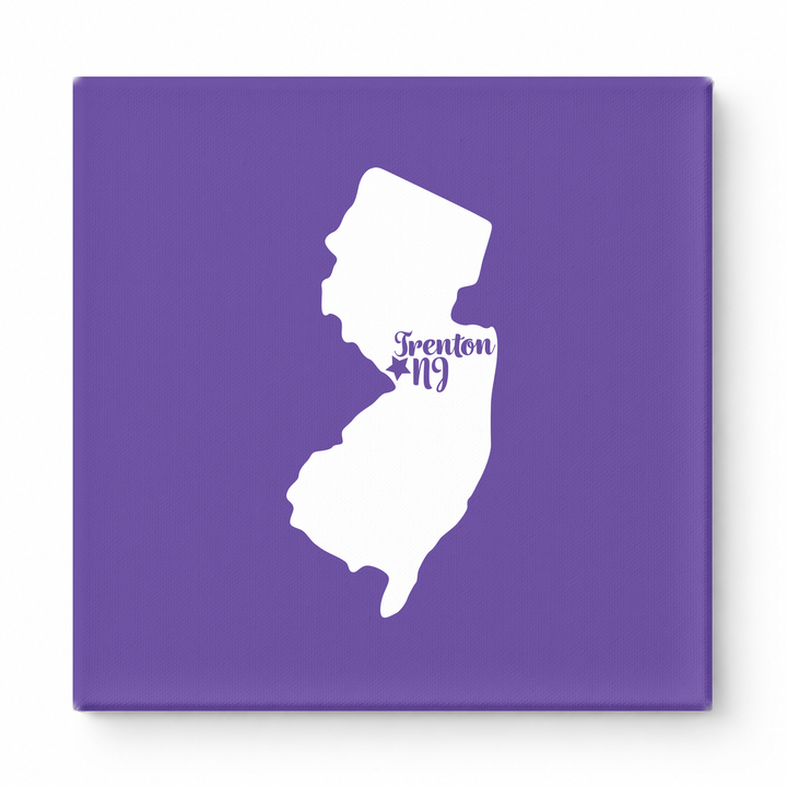 Home Sweet Trenton — New Jersey State Silhouette