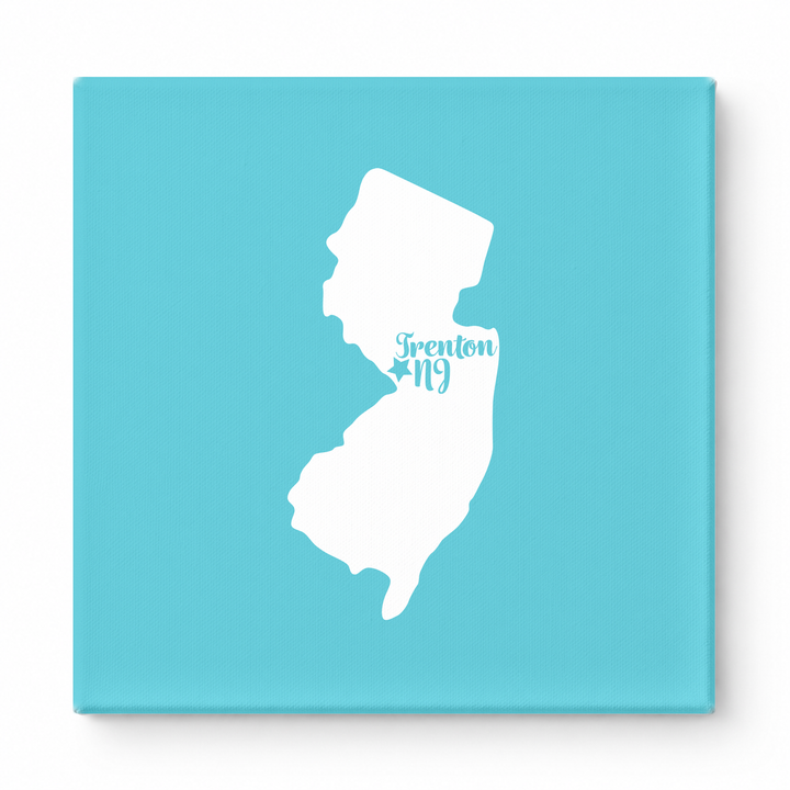 Home Sweet Trenton — New Jersey State Silhouette