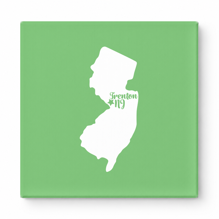 Home Sweet Trenton — New Jersey State Silhouette