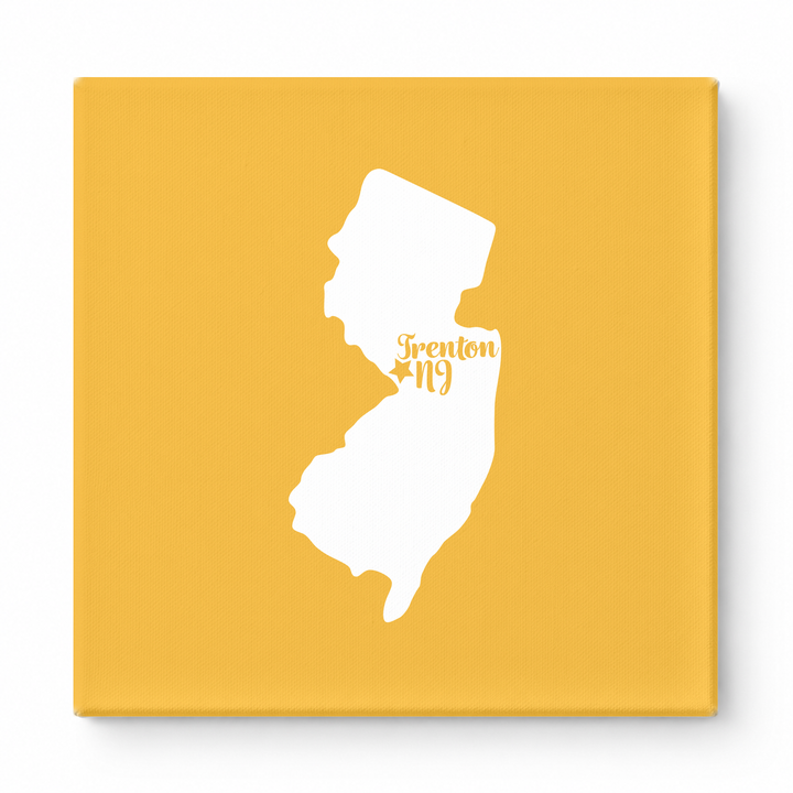Home Sweet Trenton — New Jersey State Silhouette