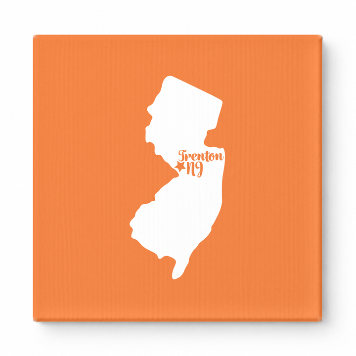 Home Sweet Trenton — New Jersey State Silhouette