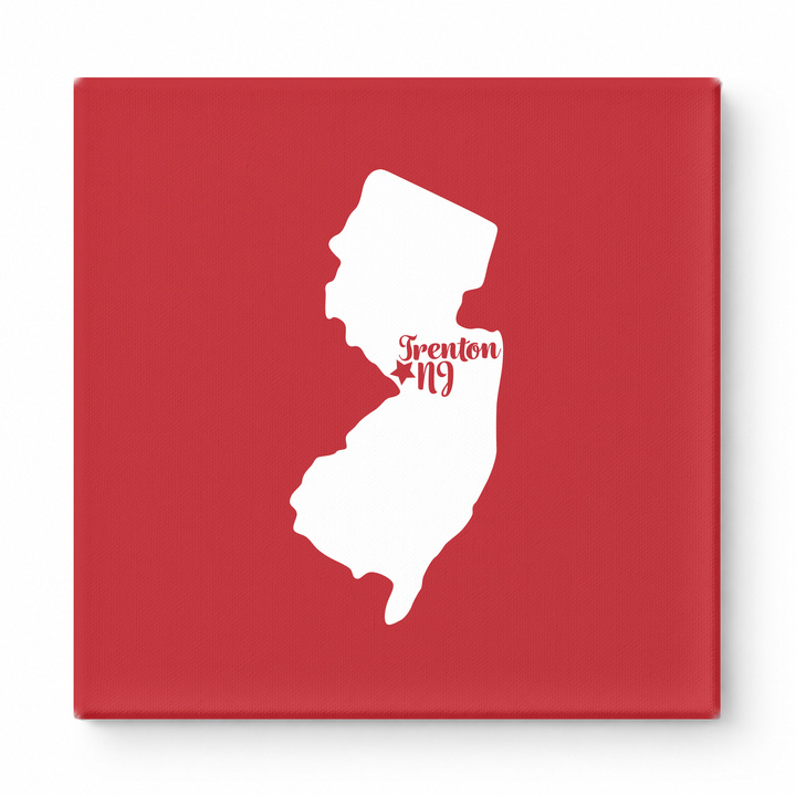Home Sweet Trenton — New Jersey State Silhouette
