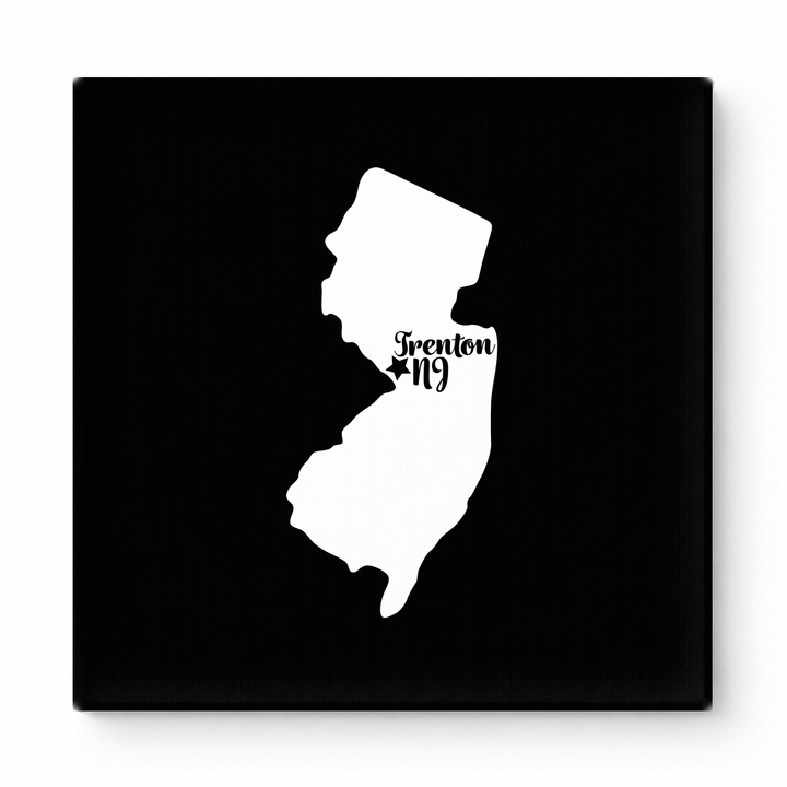 Home Sweet Trenton — New Jersey State Silhouette