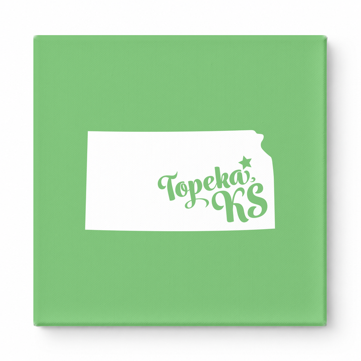 Home Sweet Topeka — Kansas State Silhouette