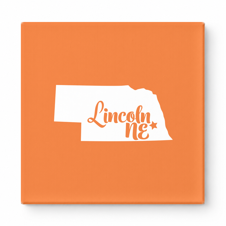 Home Sweet Lincoln — Nebraska State Silhouette