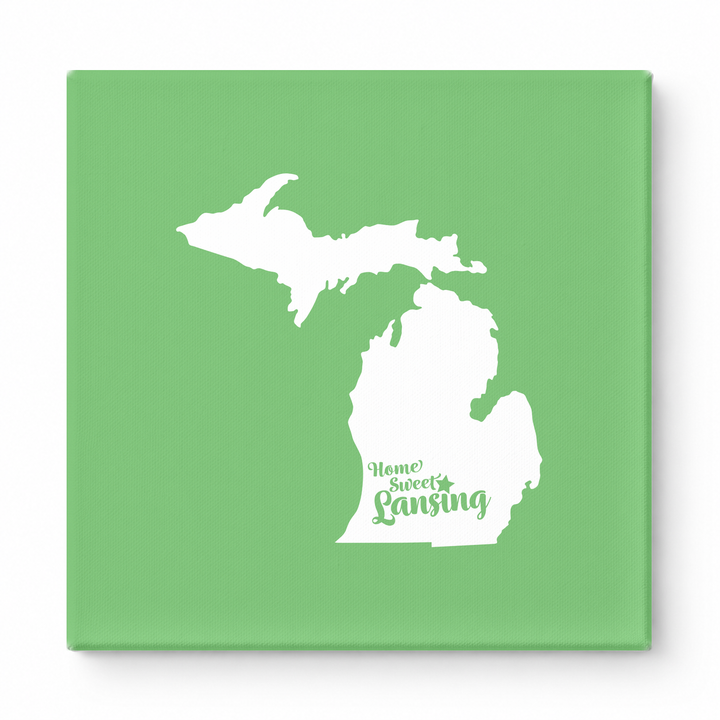Home Sweet Lansing — Michigan State Silhouette