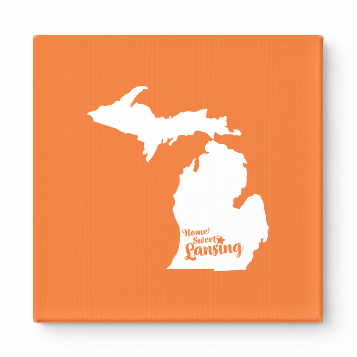 Home Sweet Lansing — Michigan State Silhouette