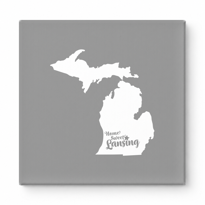 Home Sweet Lansing — Michigan State Silhouette