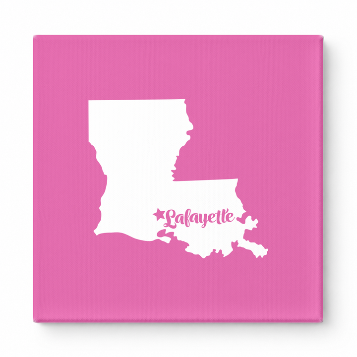 Home Sweet Lafayette — Louisiana State Silhouette