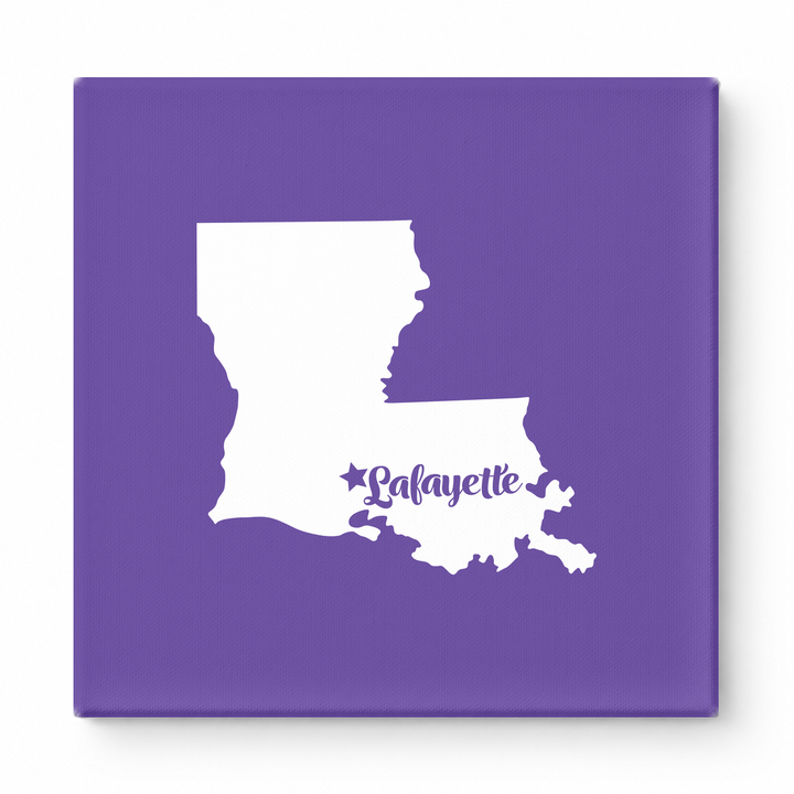 Home Sweet Lafayette — Louisiana State Silhouette