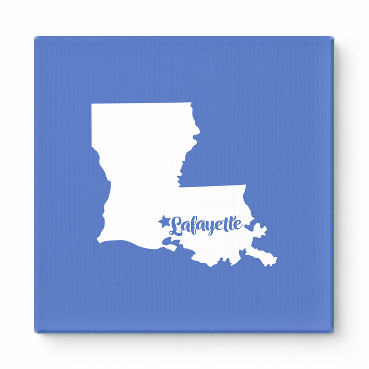 Home Sweet Lafayette — Louisiana State Silhouette