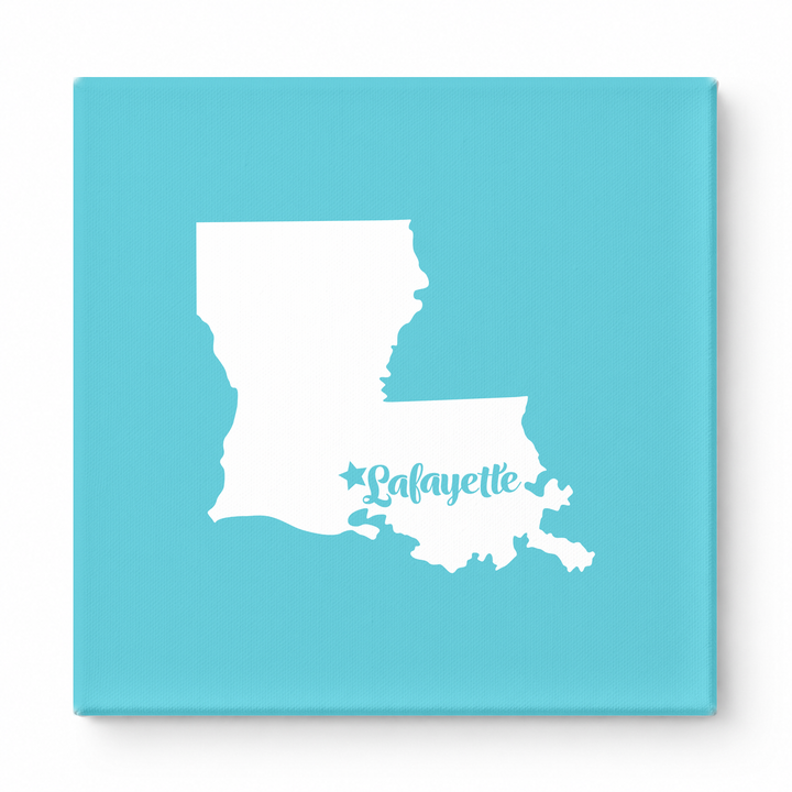 Home Sweet Lafayette — Louisiana State Silhouette