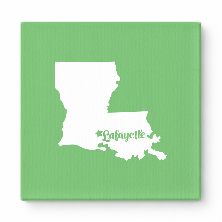 Home Sweet Lafayette — Louisiana State Silhouette