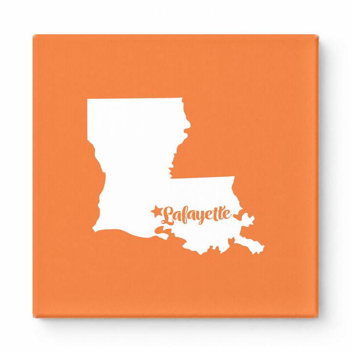 Home Sweet Lafayette — Louisiana State Silhouette