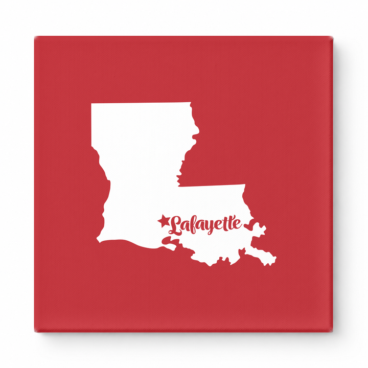 Home Sweet Lafayette — Louisiana State Silhouette