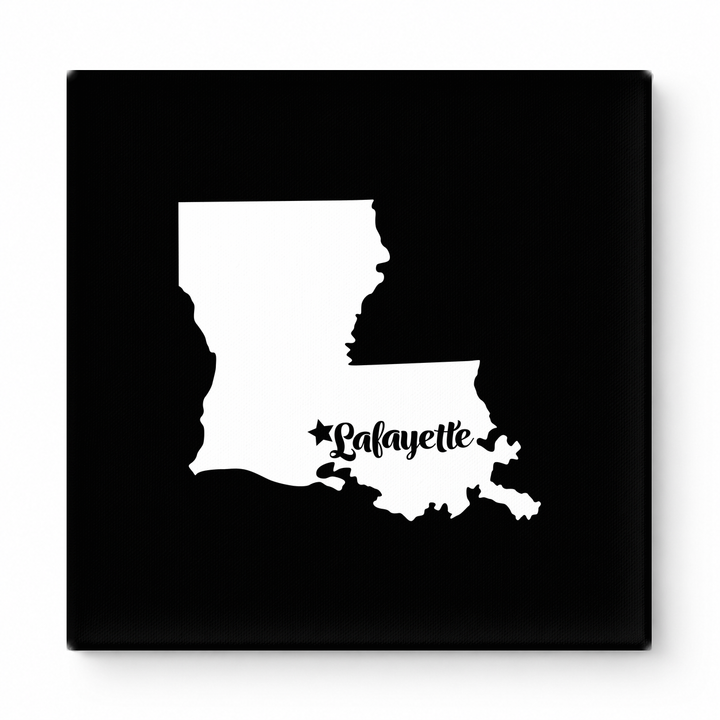 Home Sweet Lafayette — Louisiana State Silhouette