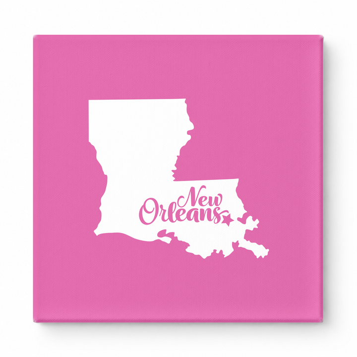 Home Sweet New Orleans — Louisiana State Silhouette