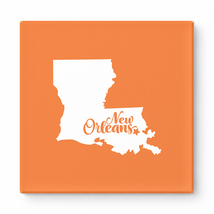 Home Sweet New Orleans — Louisiana State Silhouette