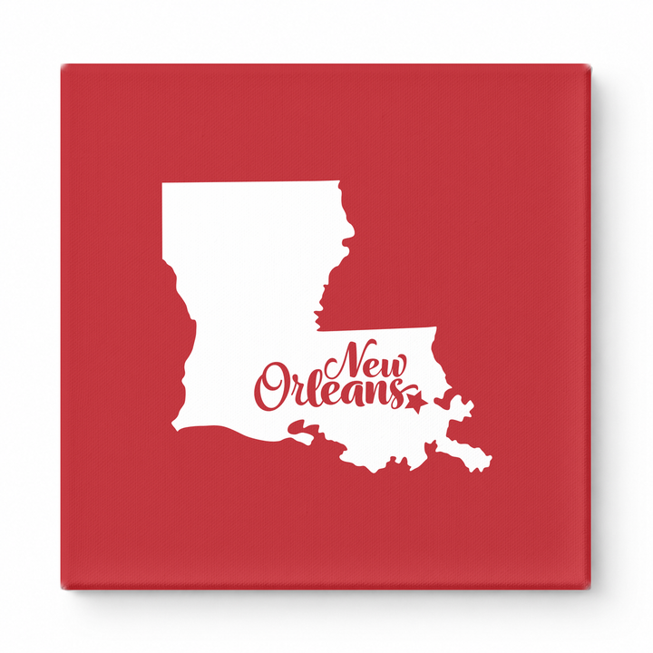 Home Sweet New Orleans — Louisiana State Silhouette