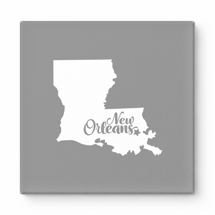 Home Sweet New Orleans — Louisiana State Silhouette
