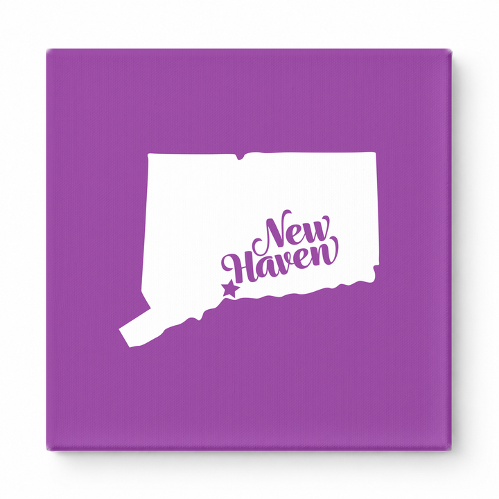 Home Sweet New Haven — Connecticut State Silhouette