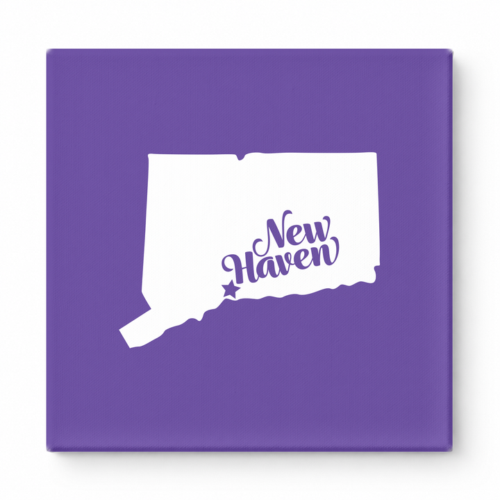 Home Sweet New Haven — Connecticut State Silhouette