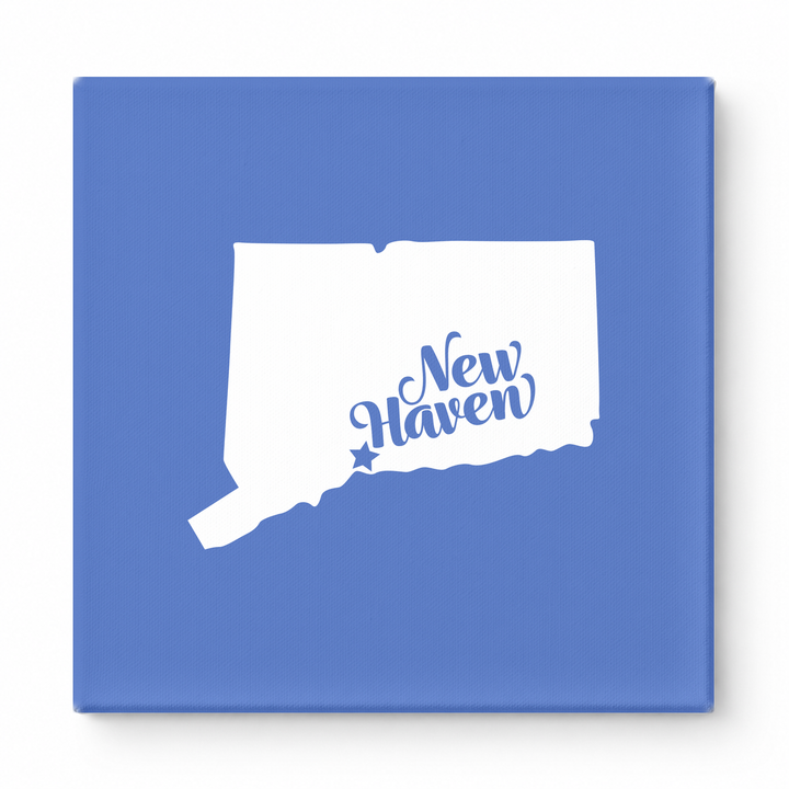 Home Sweet New Haven — Connecticut State Silhouette