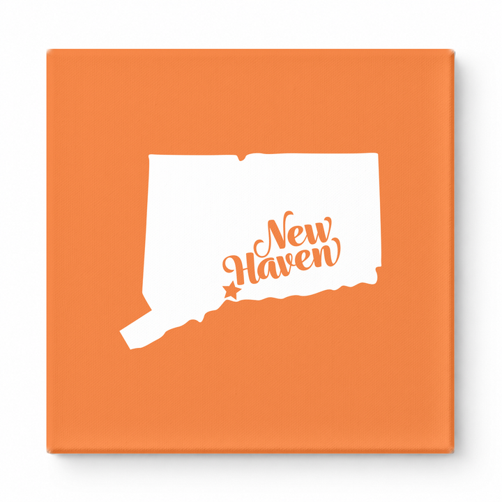 Home Sweet New Haven — Connecticut State Silhouette