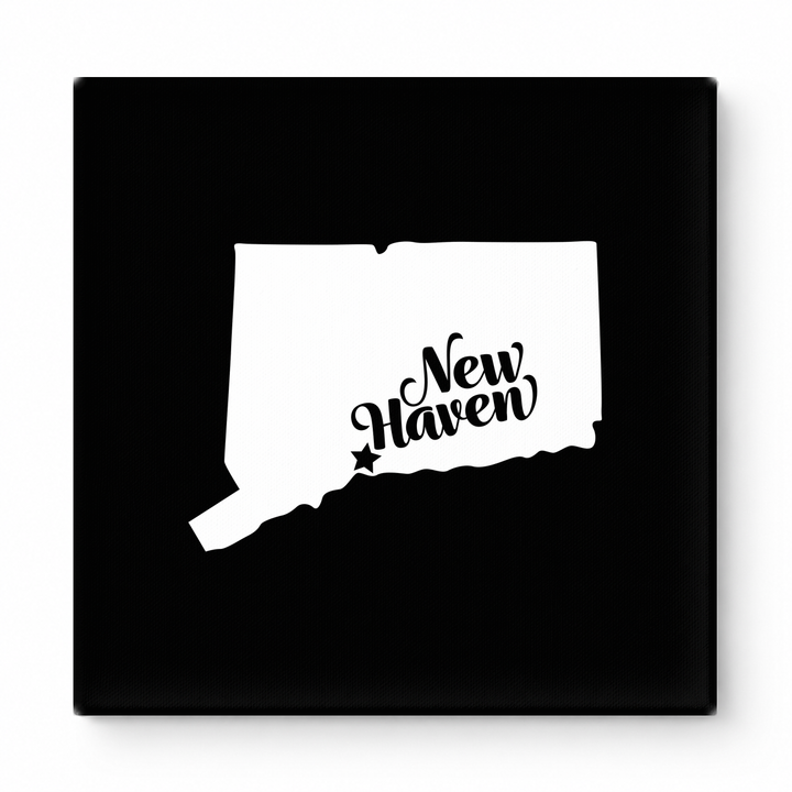Home Sweet New Haven — Connecticut State Silhouette