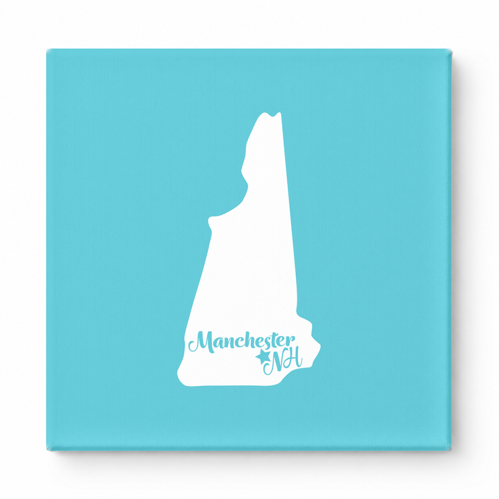Home Sweet Manchester — New Hampshire State Silhouette