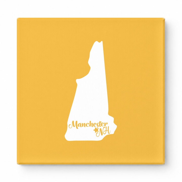 Home Sweet Manchester — New Hampshire State Silhouette