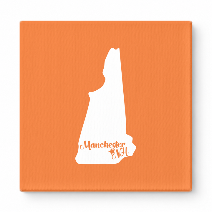 Home Sweet Manchester — New Hampshire State Silhouette