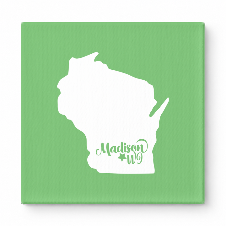 Home Sweet Madison — Wisconsin State Silhouette