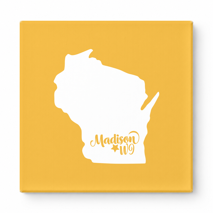 Home Sweet Madison — Wisconsin State Silhouette