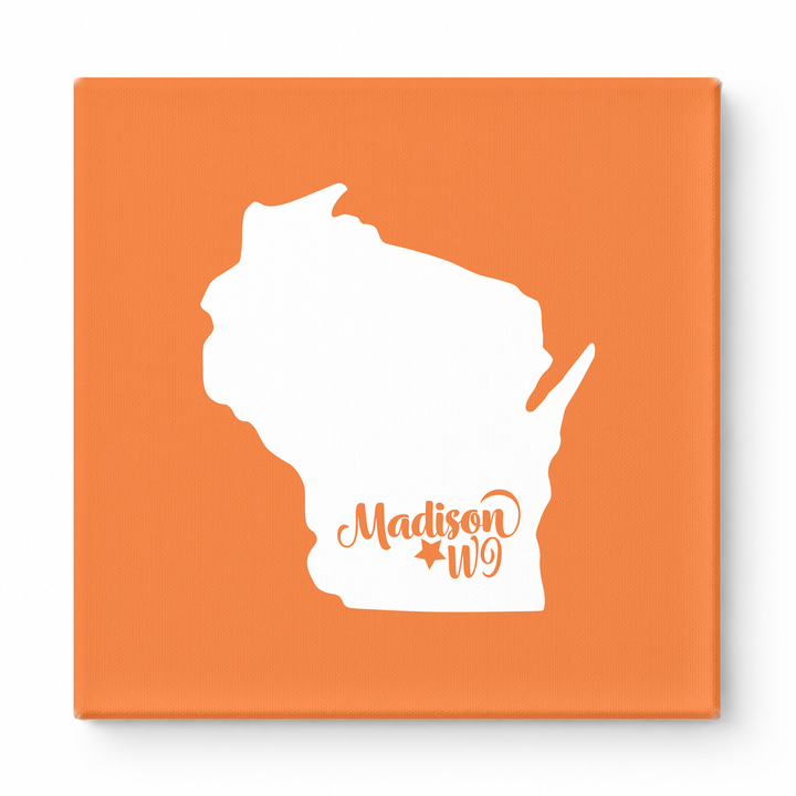 Home Sweet Madison — Wisconsin State Silhouette
