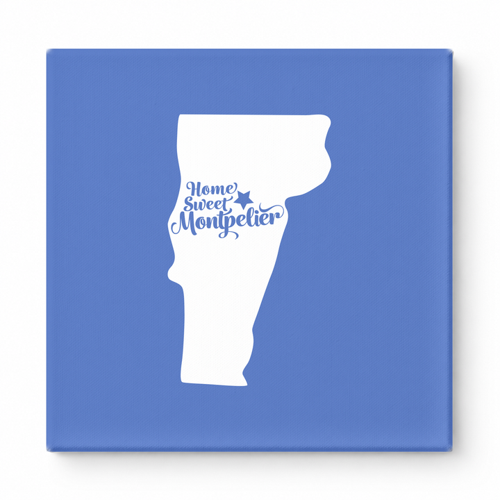Home Sweet Montpelier — Vermont State Silhouette