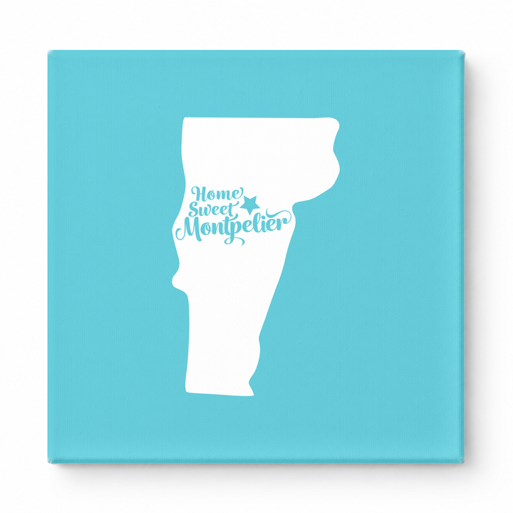 Home Sweet Montpelier — Vermont State Silhouette