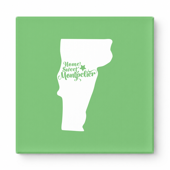 Home Sweet Montpelier — Vermont State Silhouette