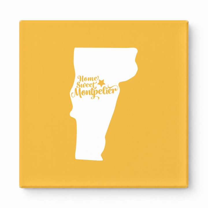 Home Sweet Montpelier — Vermont State Silhouette