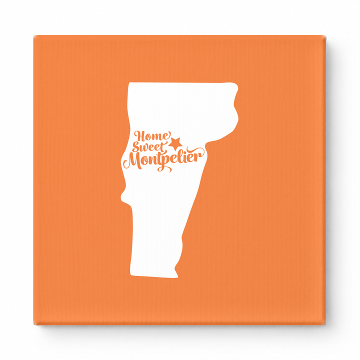 Home Sweet Montpelier — Vermont State Silhouette