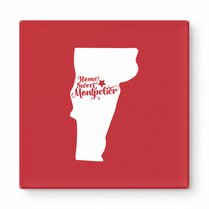 Home Sweet Montpelier — Vermont State Silhouette