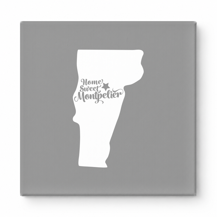 Home Sweet Montpelier — Vermont State Silhouette