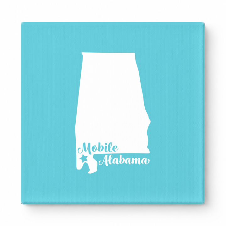 Home Sweet Mobile — Alabama State Silhouette