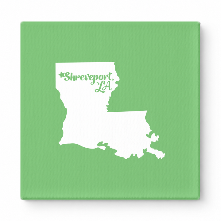 Home Sweet Shreveport — Louisiana State Silhouette