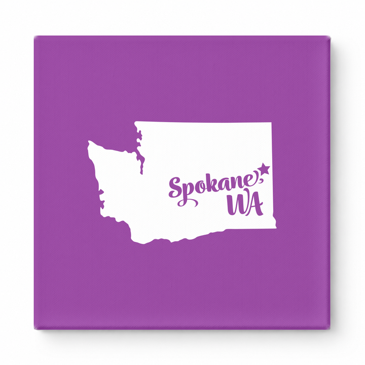 Home Sweet Spokane — Washington State Silhouette