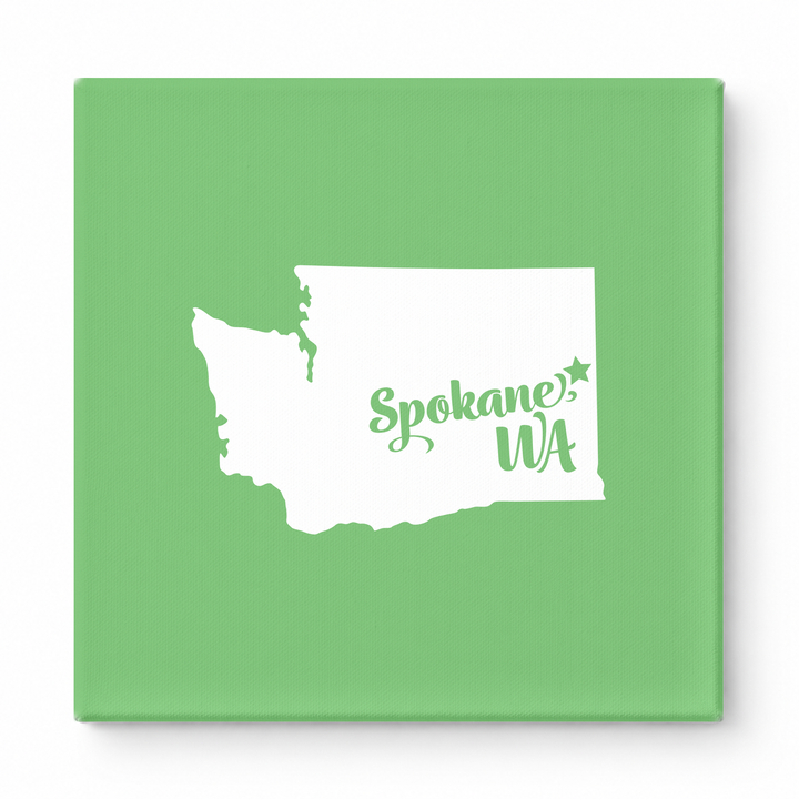 Home Sweet Spokane — Washington State Silhouette