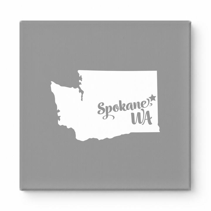 Home Sweet Spokane — Washington State Silhouette